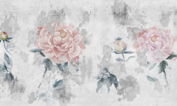 Tapeta Artystyczna Art Peonies