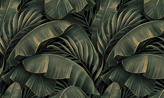 Tapeta Artystyczna   Tropical leaves 